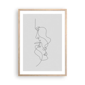 Affisch i ram av ljusek - Sentimentala lustens glöd - 50x70 cm