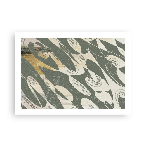 Affisch - Rytmisk abstraktion - 70x50 cm