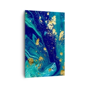 Canvastavla - Bild på duk - Solflingor  - 80x120 cm