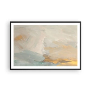 Affisch i svart ram - Abstraktion - ett land av mildhet - 91x61 cm