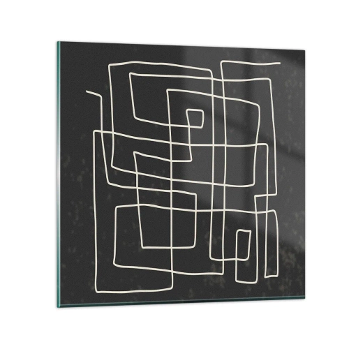 Glastavla - Bild på glas - Inte så enkelt - 40x40 cm