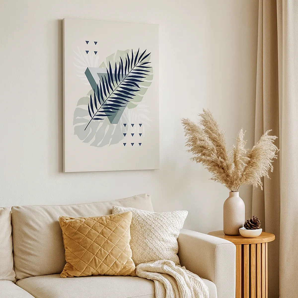 Canvastavla - Bild på duk - Natur och geometri – två ordningar? - 50x70 cm