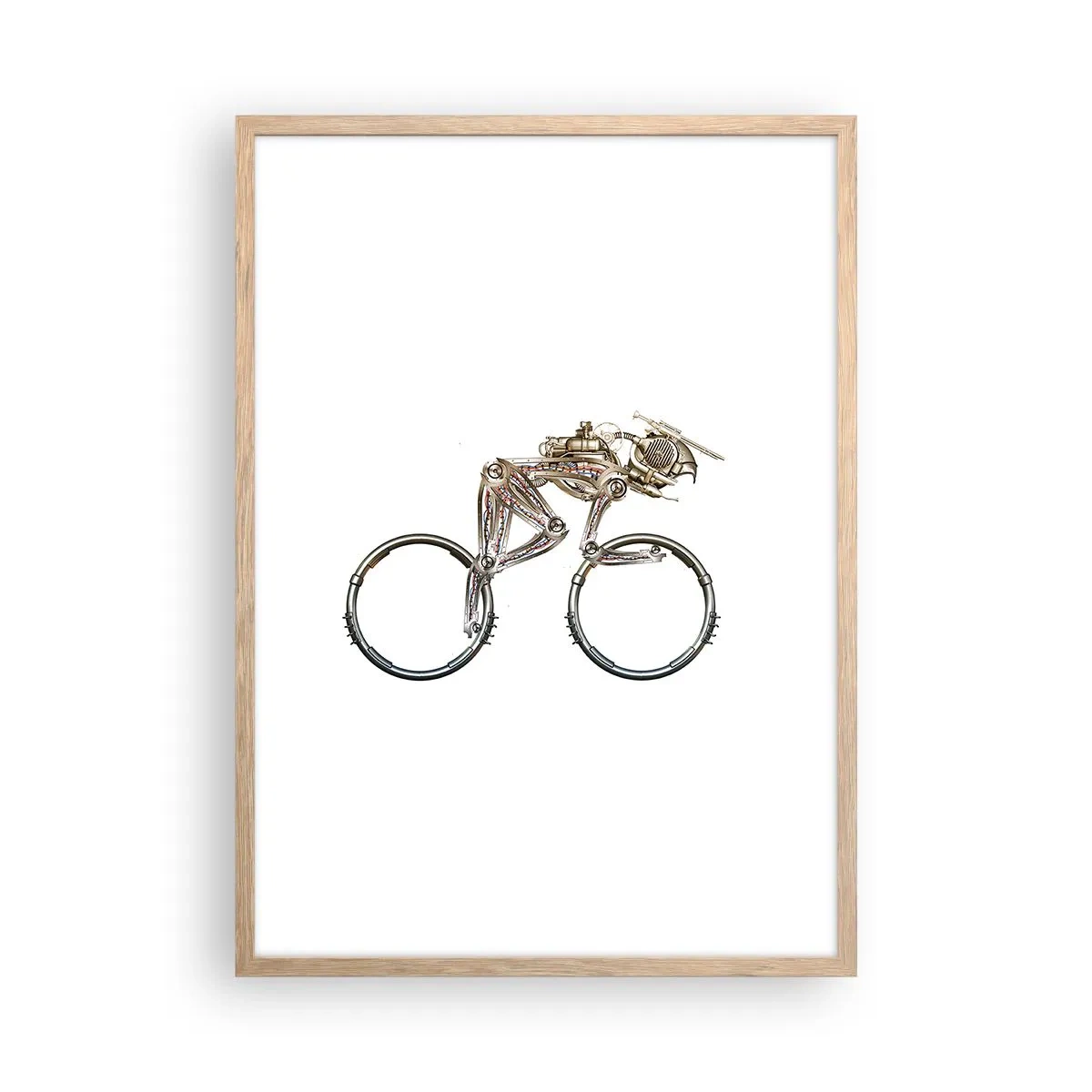 Affisch i ram av ljusek - Underbar maskin - 50x70 cm