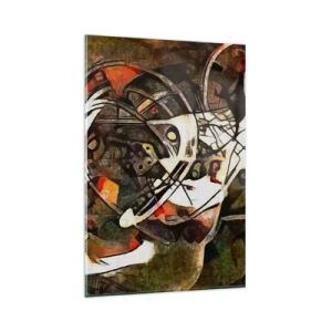 Glastavla - Bild på glas - Hör du rörelse? - 80x120 cm