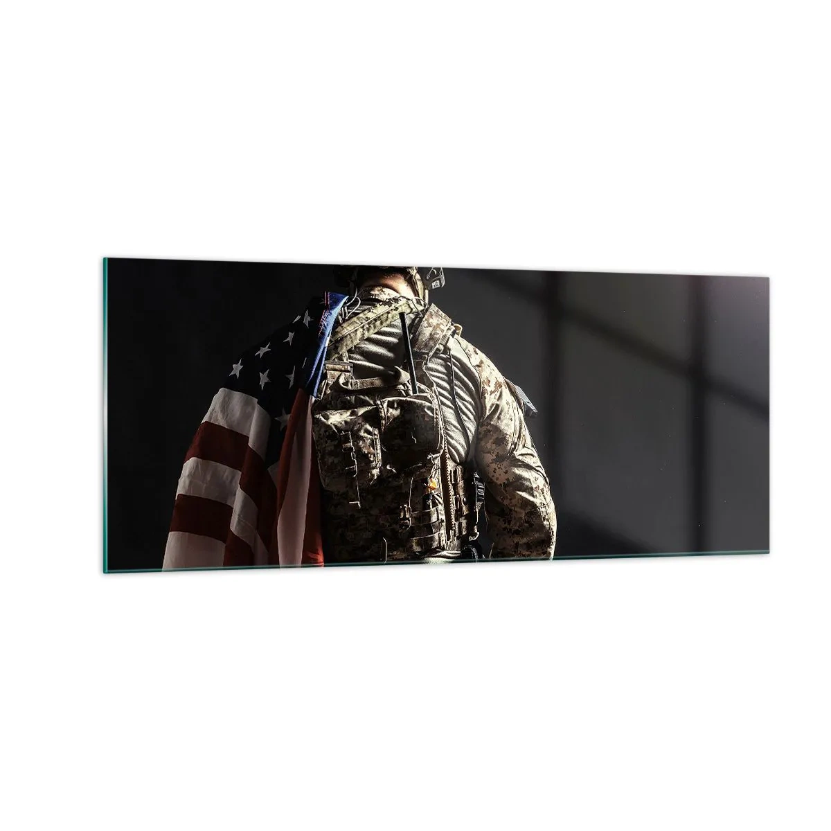 Glastavla - Bild på glas - Just därför - 100x40 cm