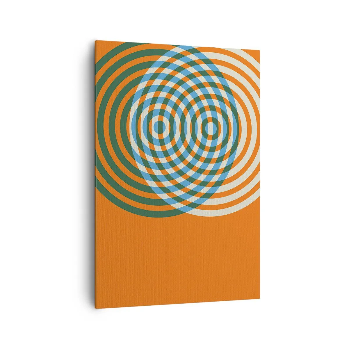 Canvastavla - Bild på duk - Abstrakt cirkulär variation - 70x100 cm