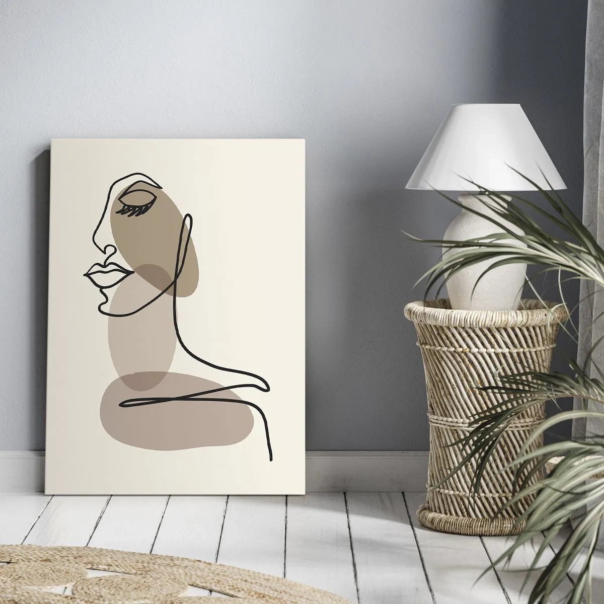 Canvastavla - Bild på duk - Skönhetens säkra linje - 50x70 cm