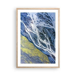 Affisch i ram av ljusek - Naturens grottmålningar - 50x70 cm