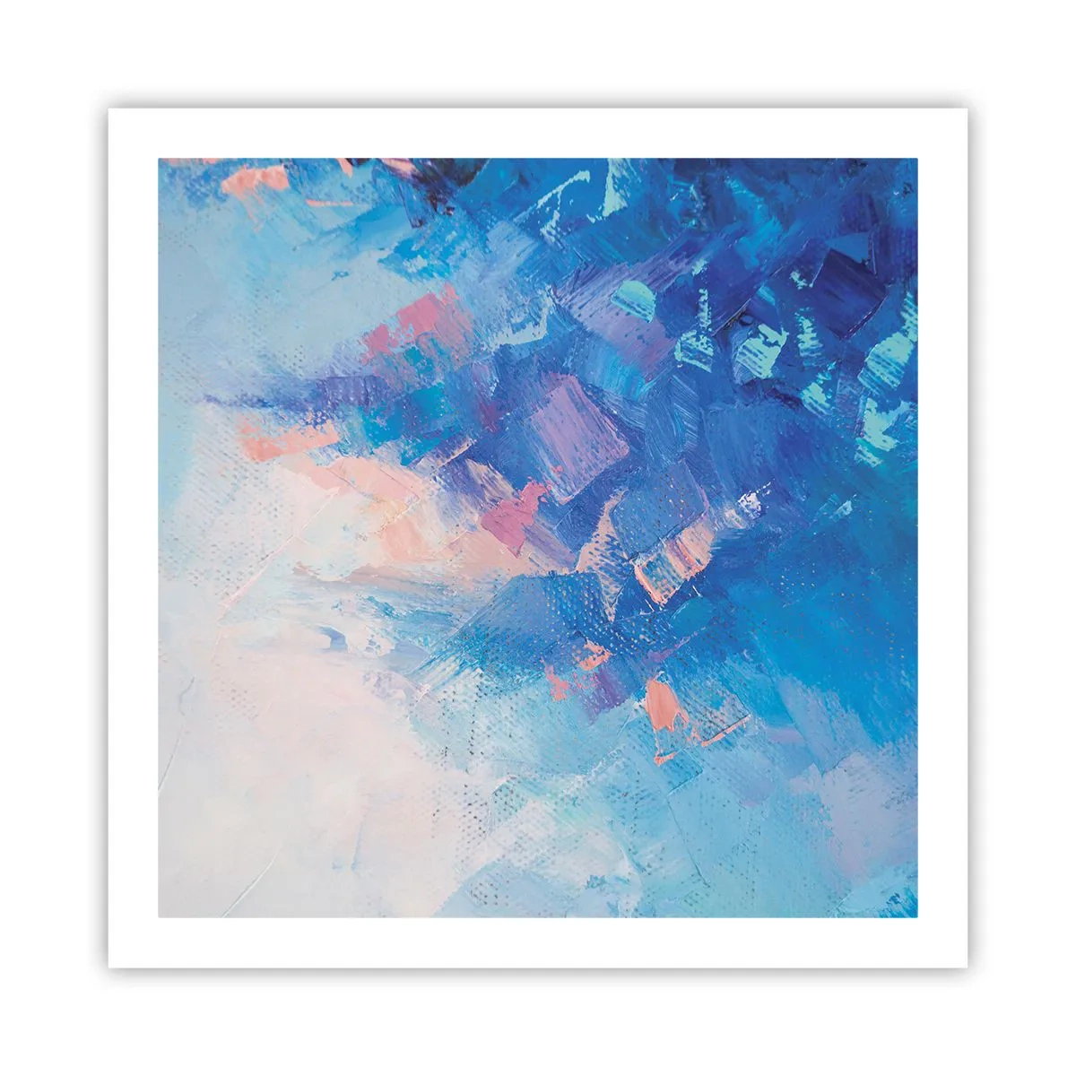 Affisch - Vinterabstraktion - 60x60 cm