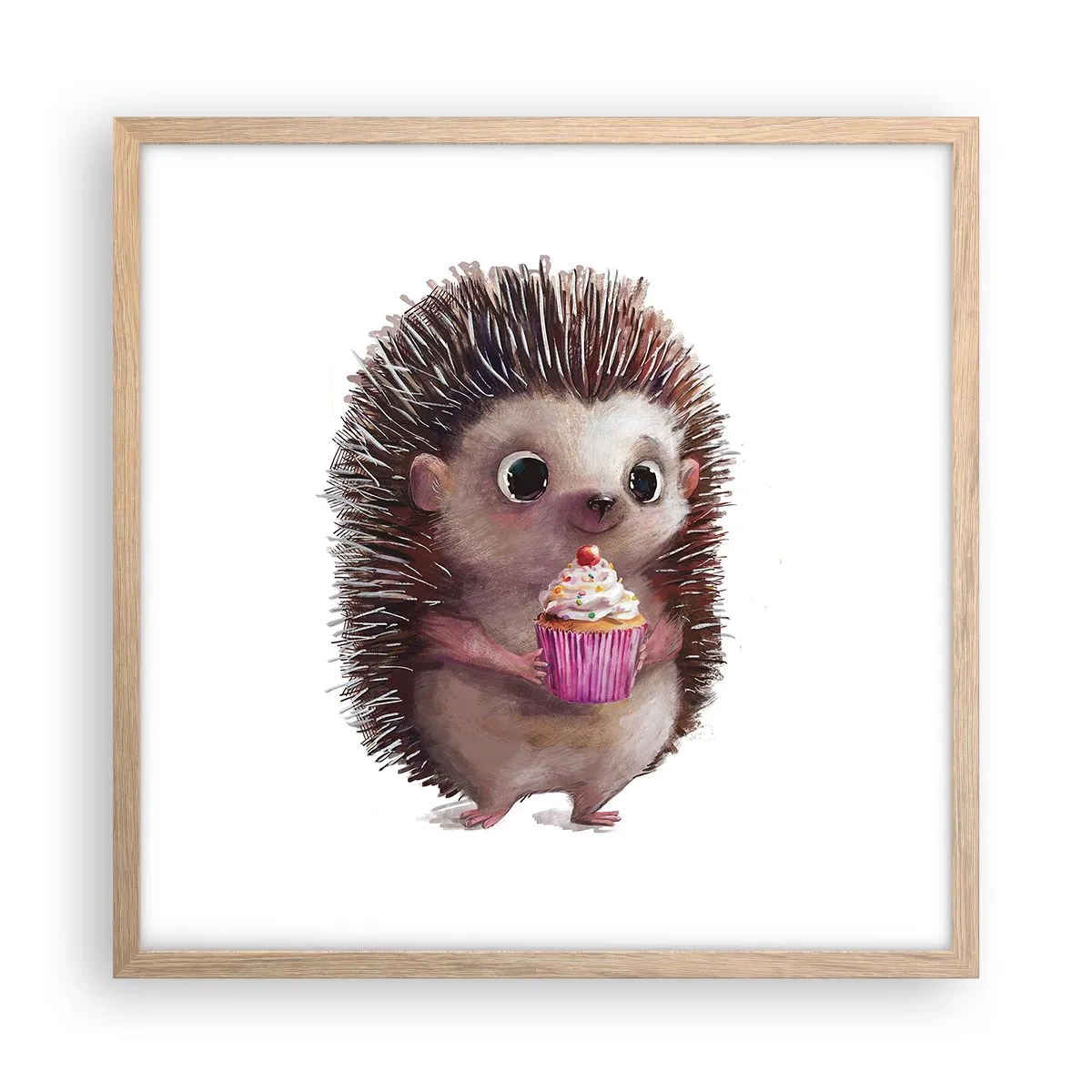 Affisch i ram av ljusek - Varje dag är helgdag - 50x50 cm