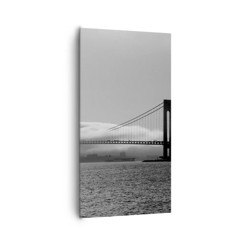Canvastavla - Bild på duk - Passera Golden Gate - 65x120 cm