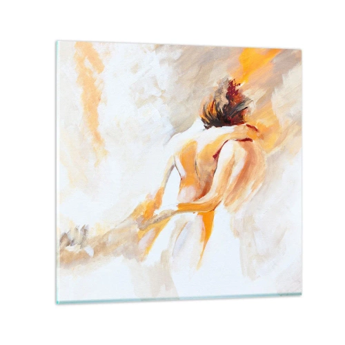 Glastavla - Bild på glas - I närhetens himmel - 30x30 cm