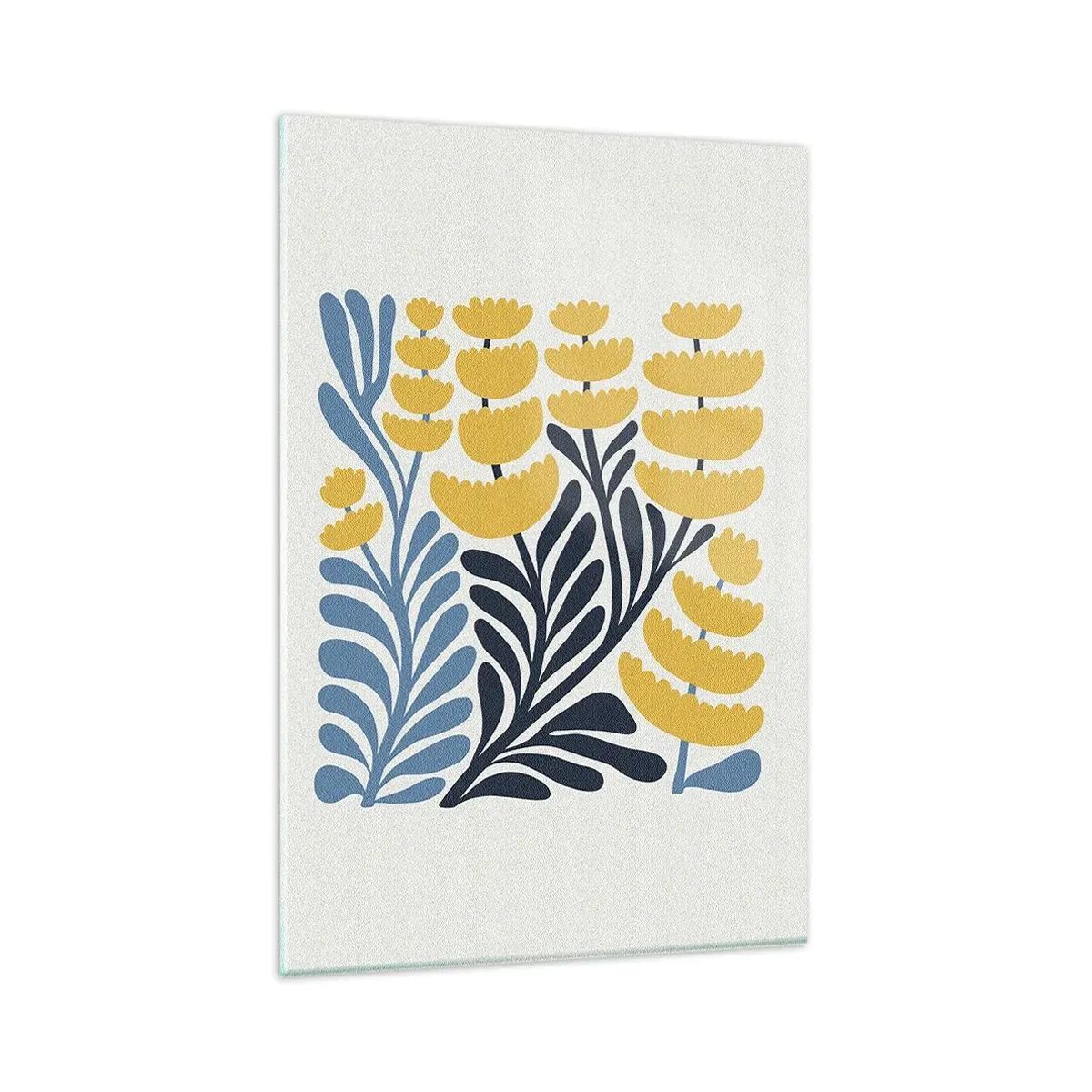 Glastavla - Bild på glas - Solig rabatt - 80x120 cm