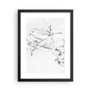 Affisch i svart ram - Vintermorgon - 30x40 cm