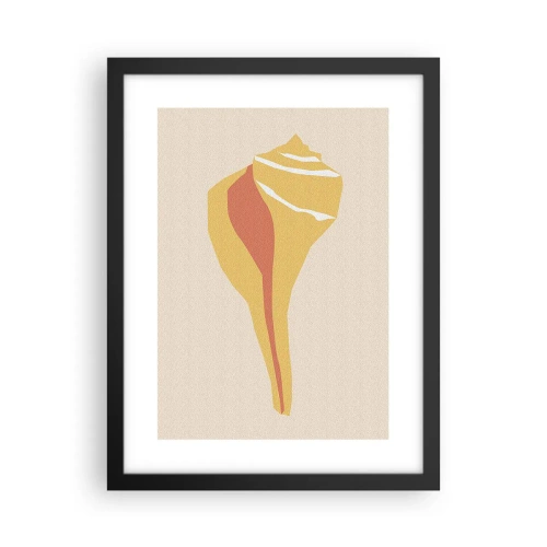 Affisch i svart ram - Organisk abstraktion - tillväxt - 30x40 cm