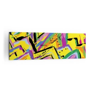 Canvastavla - Bild på duk - Skriker av glädje - 160x50 cm