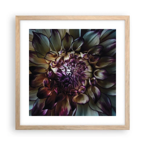 Affisch i ram av ljusek - Blommande ungdom - 40x40 cm