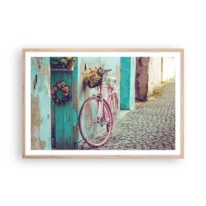 Affisch i ram av ljusek - Strax tillbaka - 91x61 cm