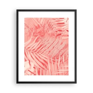 Affisch i svart ram - Rosa koncept - 40x50 cm