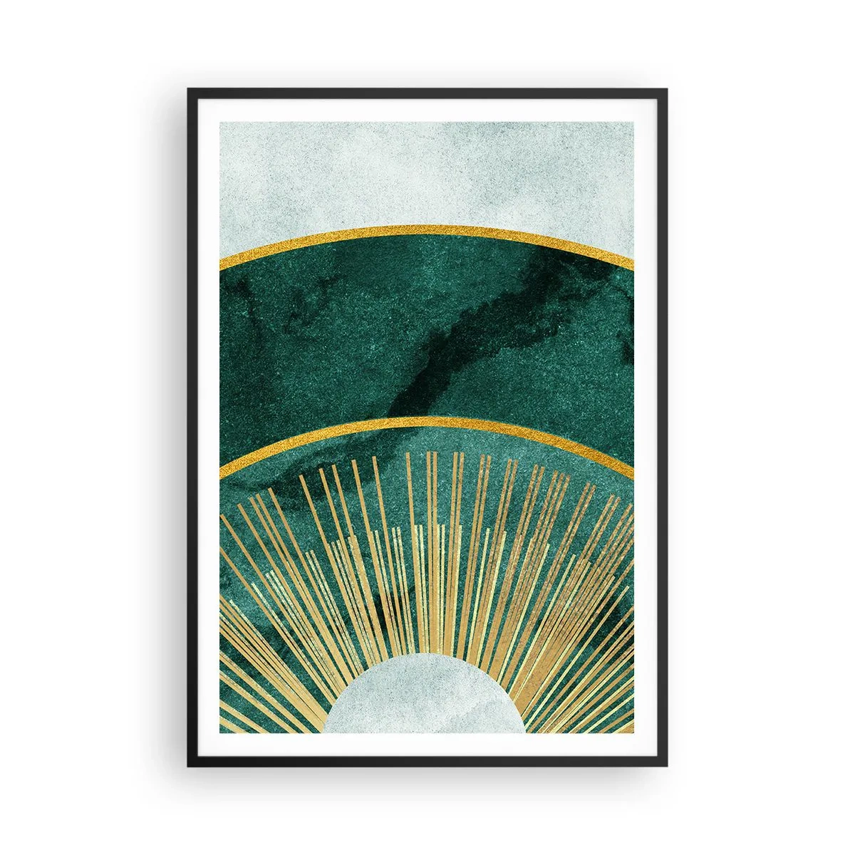 Affisch i svart ram - Ett annorlunda solsystem - 70x100 cm