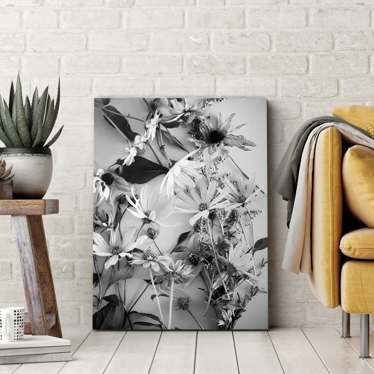 Canvastavla - Bild på duk - Icke-blombukett - 50x70 cm