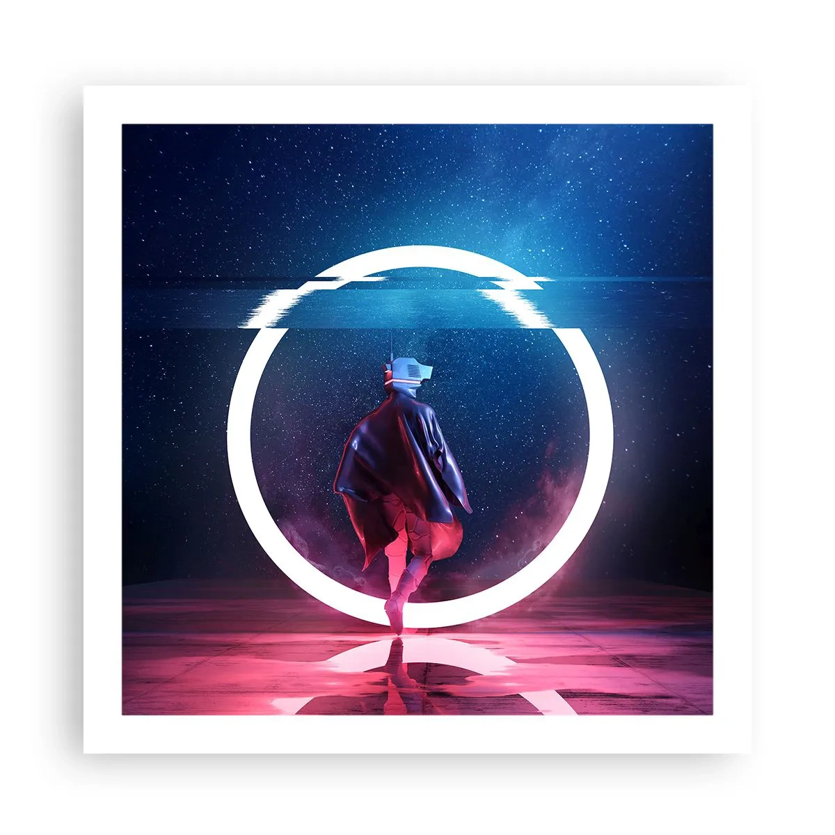 Affisch - Mellan världar - 60x60 cm