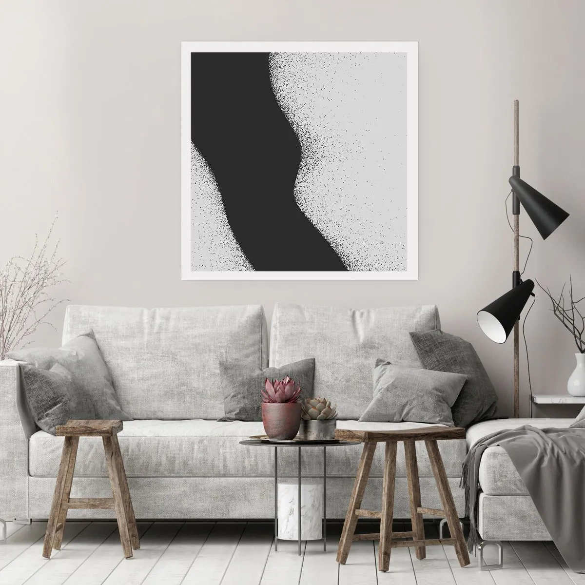 Affisch - Flytande balans - 60x60 cm