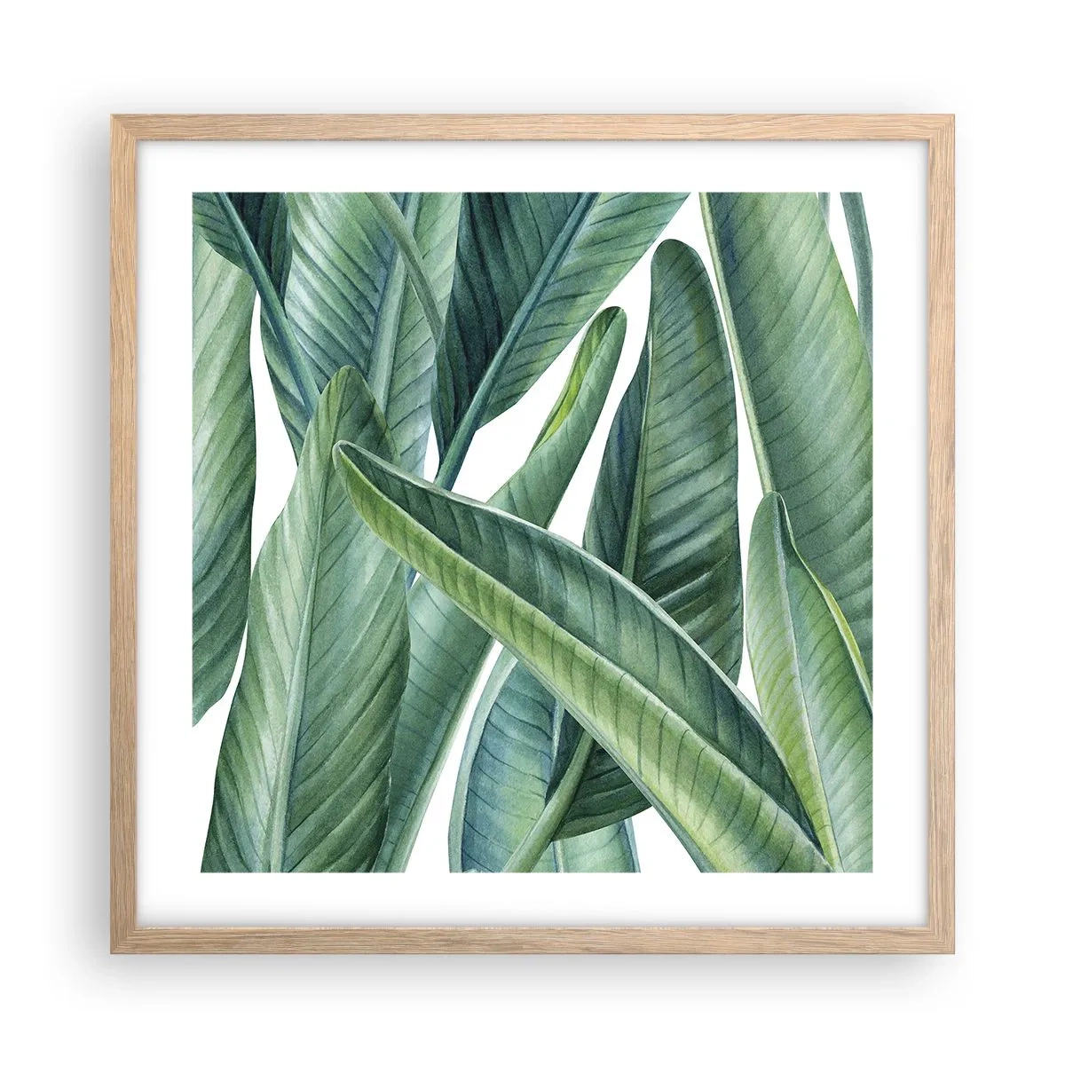 Affisch i ram av ljusek - Grönskan i sig själv - 50x50 cm