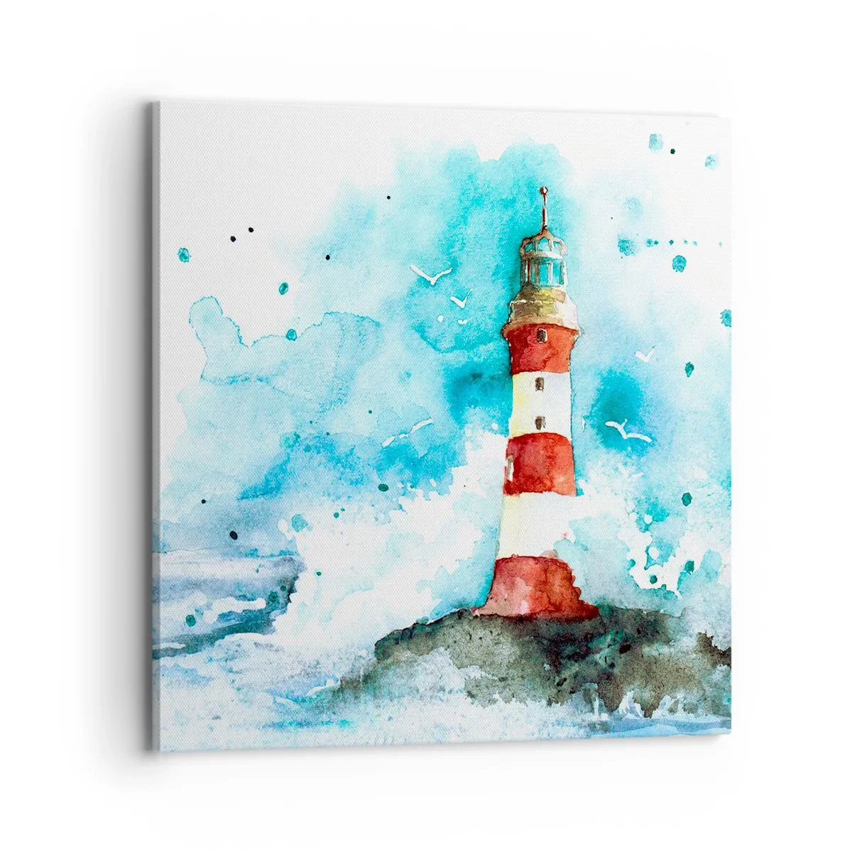 Canvastavla - Bild på duk - Elementens enhet - 70x70 cm