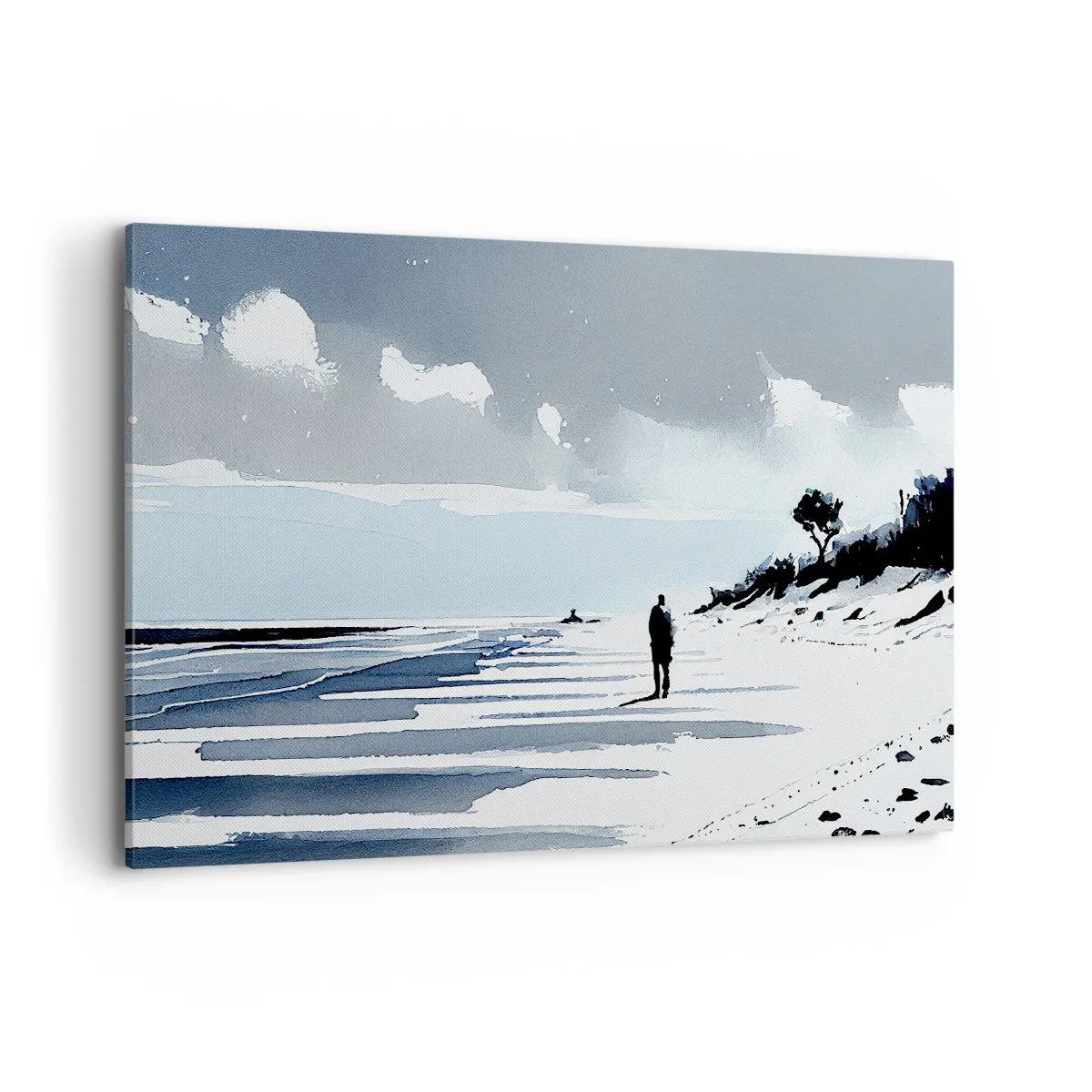 Canvastavla - Bild på duk - Ensam - 120x80 cm