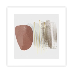 Affisch - Abstrakt pelargång - 30x30 cm