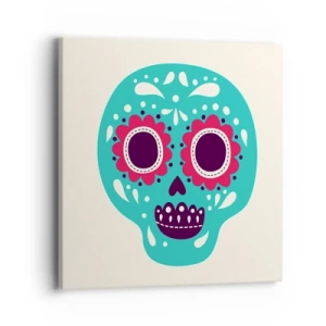 Canvastavla - Bild på duk - Livet - nöje till döden - 40x40 cm