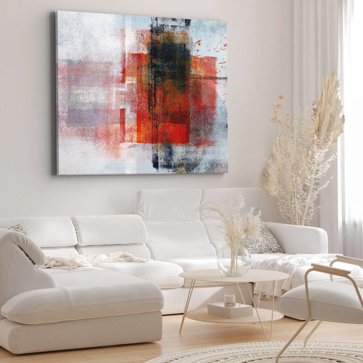 Canvastavla - Bild på duk - Glödande komposition - 100x70 cm