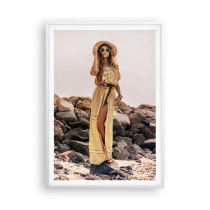 Affisch i vit ram - Stenarnas magi - 70x100 cm