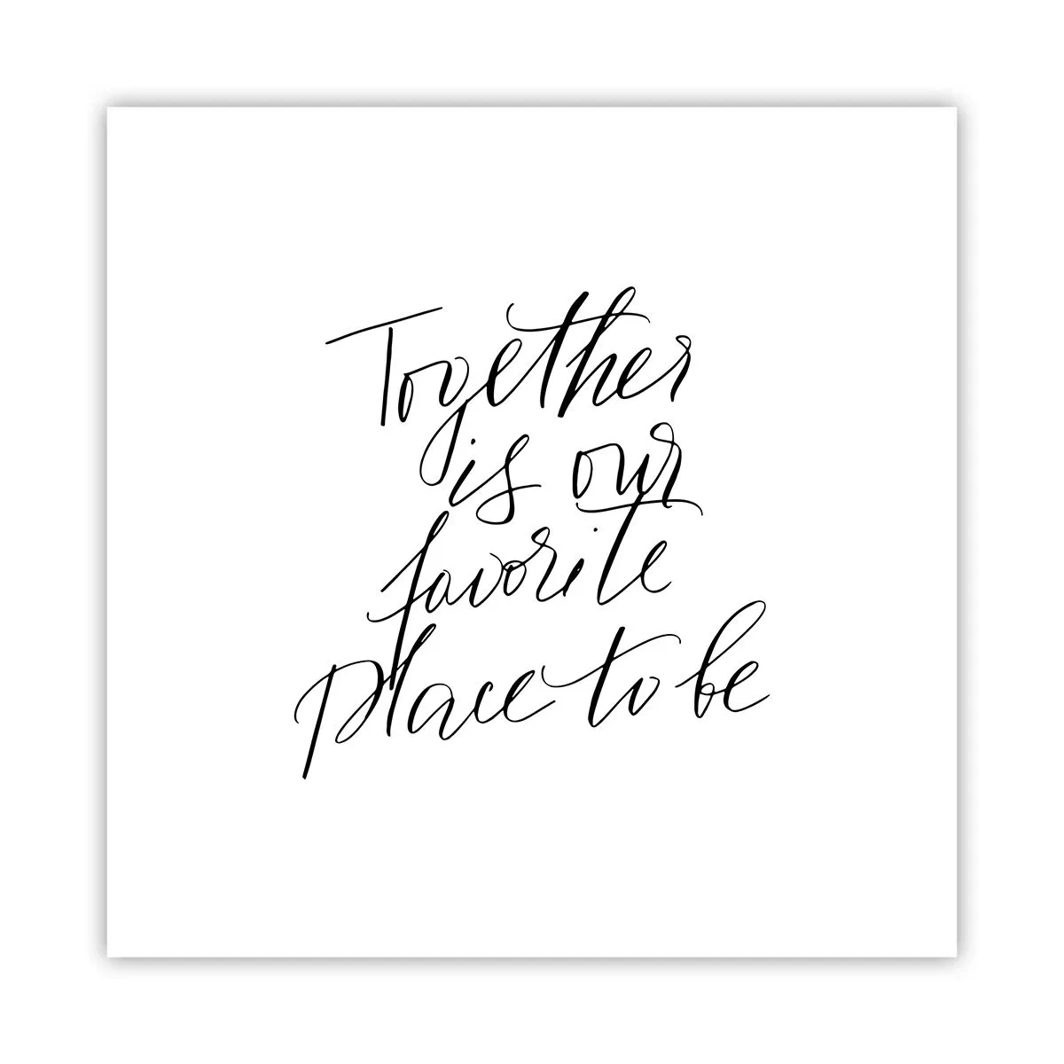 Affisch - Känner du också det? - 40x40 cm