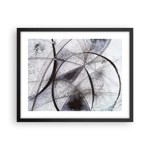 Affisch i svart ram - Futuristisk fantasi - 50x40 cm