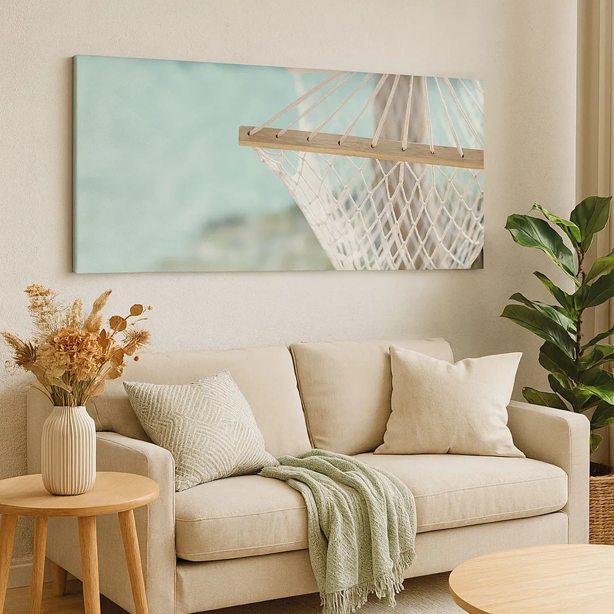 Canvastavla - Bild på duk - Avkopplingstid - 100x40 cm