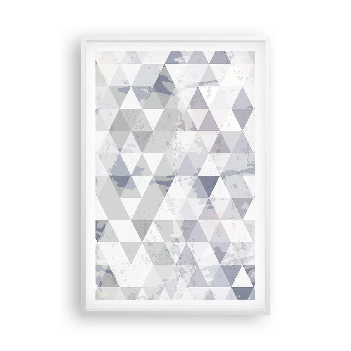 Affisch i vit ram - Trianglar - 61x91 cm