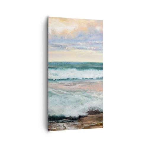 Canvastavla - Bild på duk - Här kan du släta ut din själ - 65x120 cm
