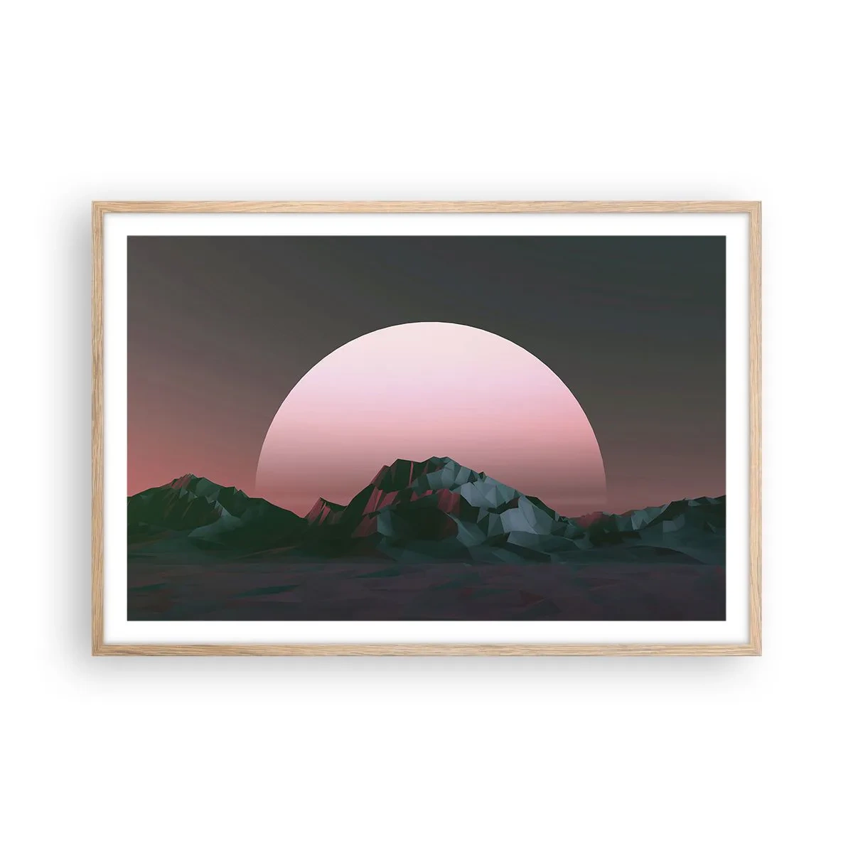 Affisch i ram av ljusek - I den granliggande galaxen - 91x61 cm