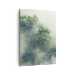 Canvastavla - Bild på duk - Insvept i dimma - 50x70 cm