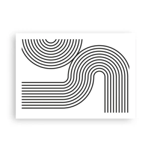 Affisch - På en kurva - 70x50 cm