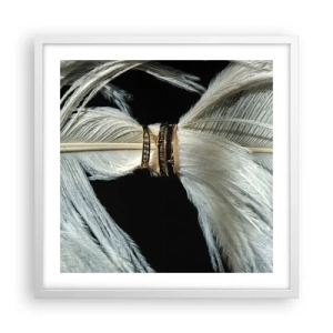 Affisch i vit ram - ...och jag lämnar inte dig… - 50x50 cm