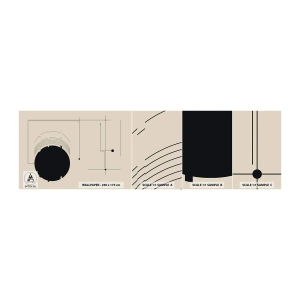 Fototapet Prov Standard Eco - Fjädrande och dynamisk komposition - Geometrisk, Minimalism, Estetisk - 100x30 cm