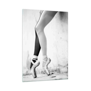 Glastavla - Bild på glas - Ballerina, voila! - 50x70 cm