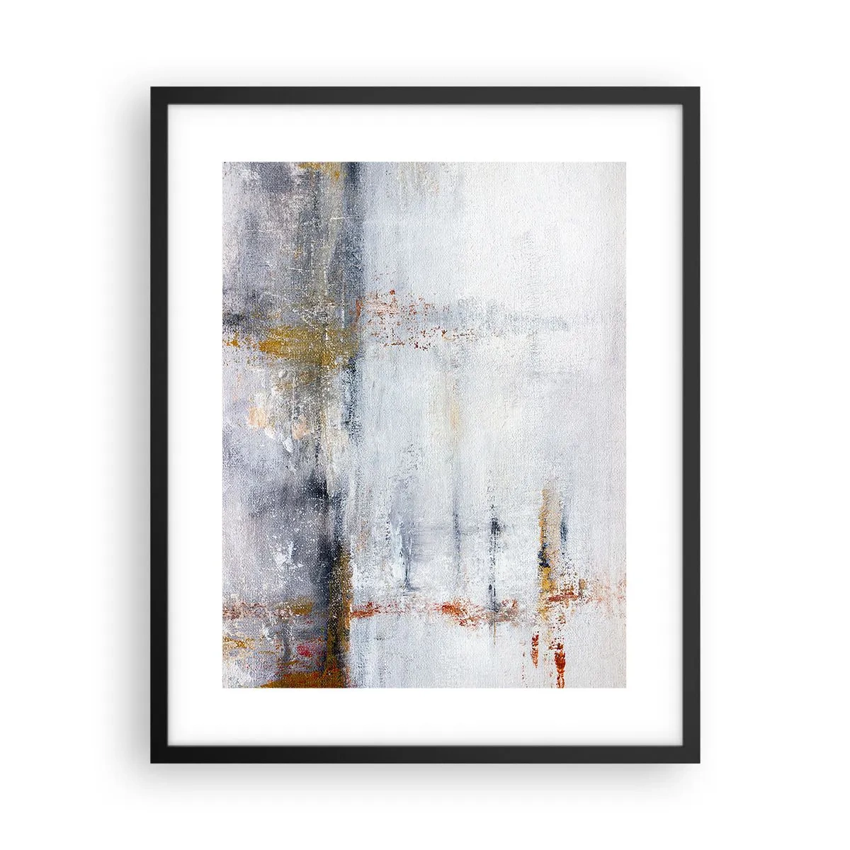 Affisch i svart ram - Bakom luftridån - 40x50 cm