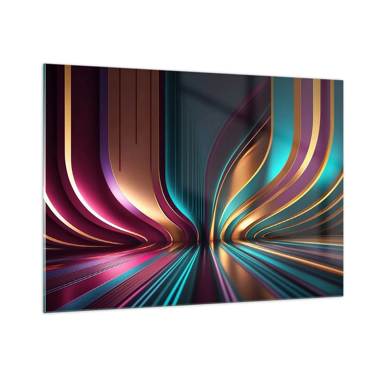 Glastavla - Bild på glas - Ljusets arkitektur - 100x70 cm