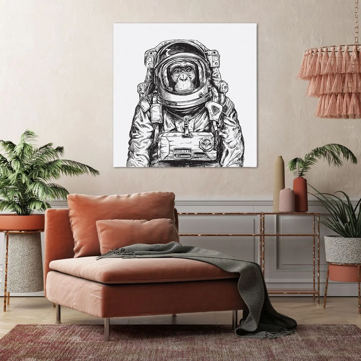 Canvastavla - Bild på duk - Alternativ evolution - 70x70 cm