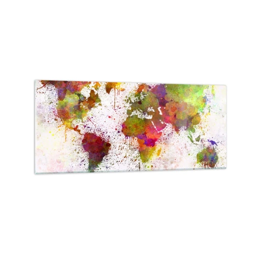 Glastavla - Bild på glas - Det blev bara så - 120x50 cm