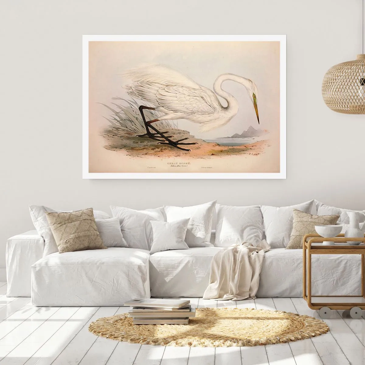 Affisch - En dam i vassen - 40x30 cm
